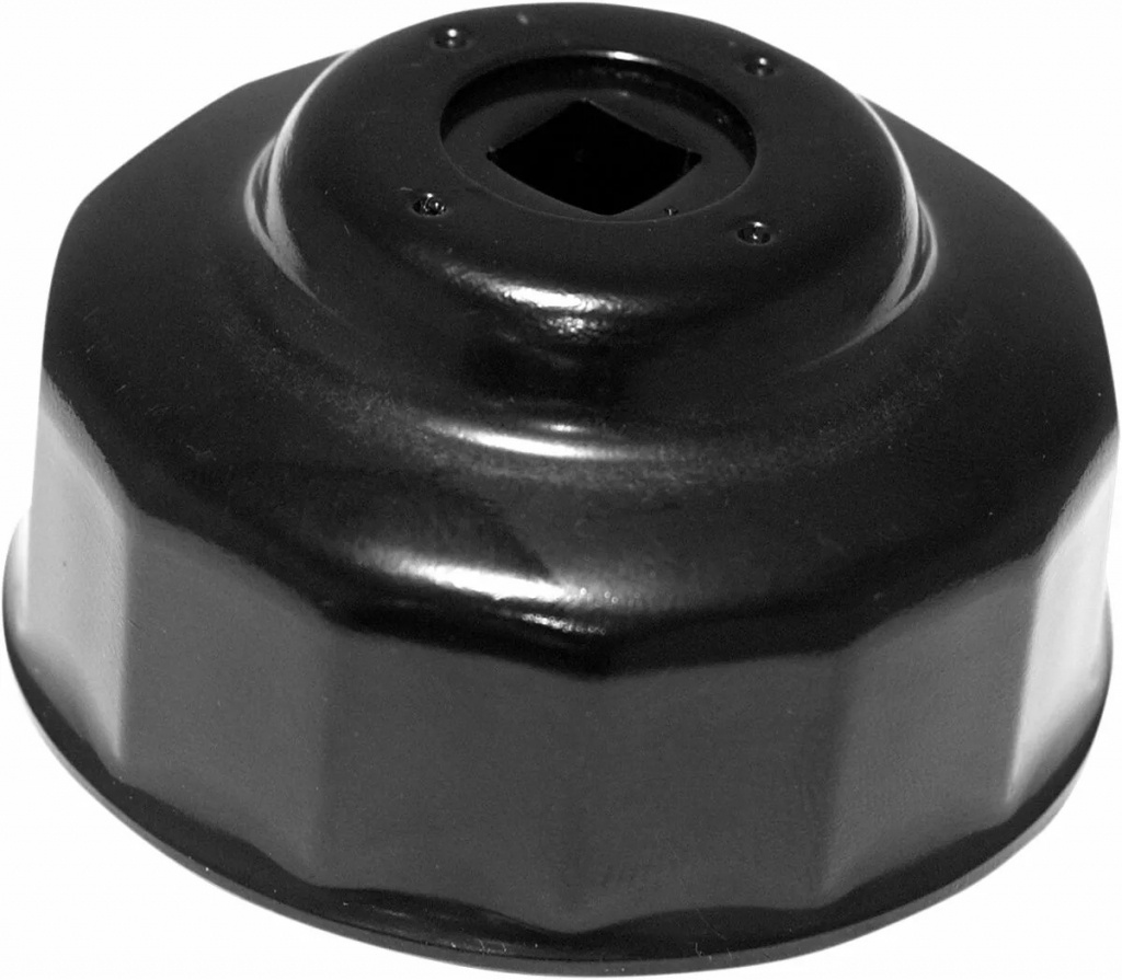 Parts Unlimited Custom Replacement Oil Filter Cup / 65 Mm / Black-Powd