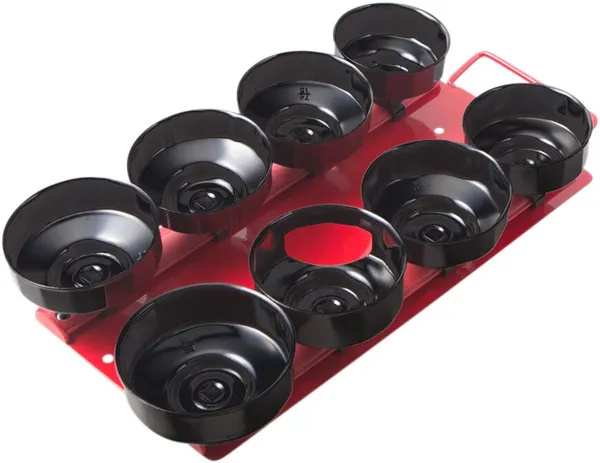Bikeservice Oil Filter Cup Wrench Set - 8 Pc Oil Filter Cup Wrench 8Pc