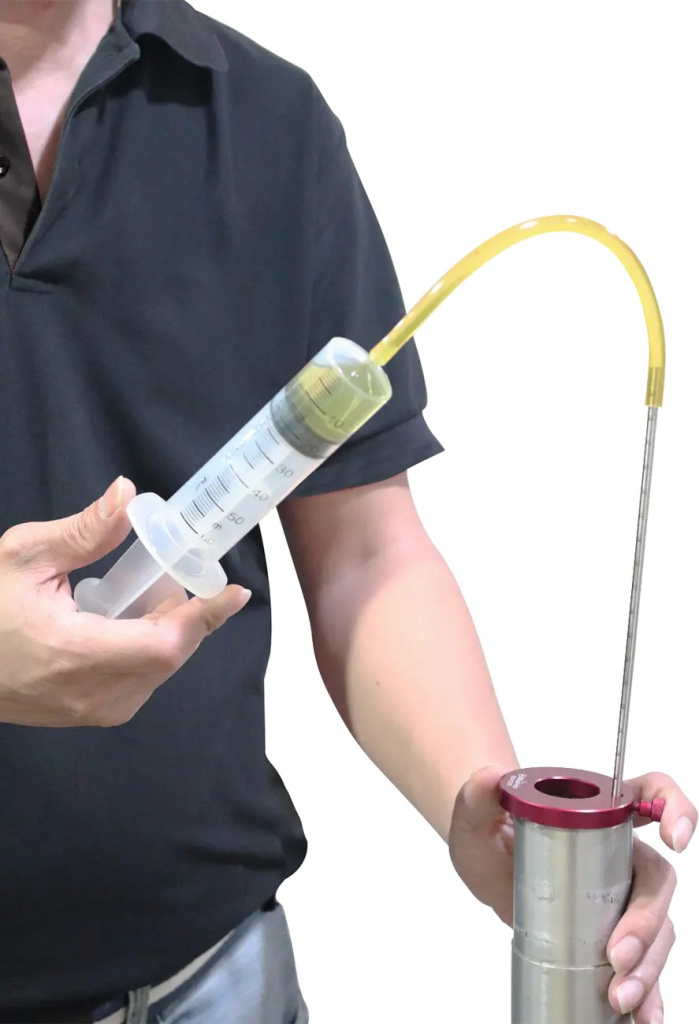 BikeService fork oil level gauge