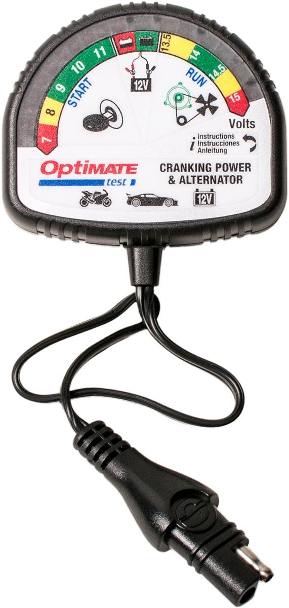 Tecmate Optimate Test Cranking & Alternator Optimate Test