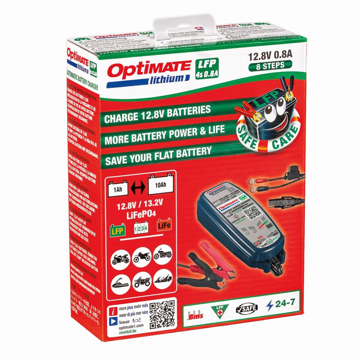 Tecmate Optimate Lithium Lfp 4S 0,8 A Charger Opt Lithium 0.8A