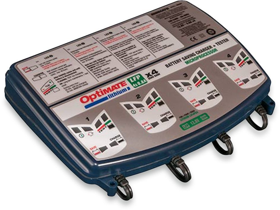 Tecmate Optimate Lithium Lfp 4S 0.8A Quad Bank Chrg Opt Lith 0.8A-4Ban