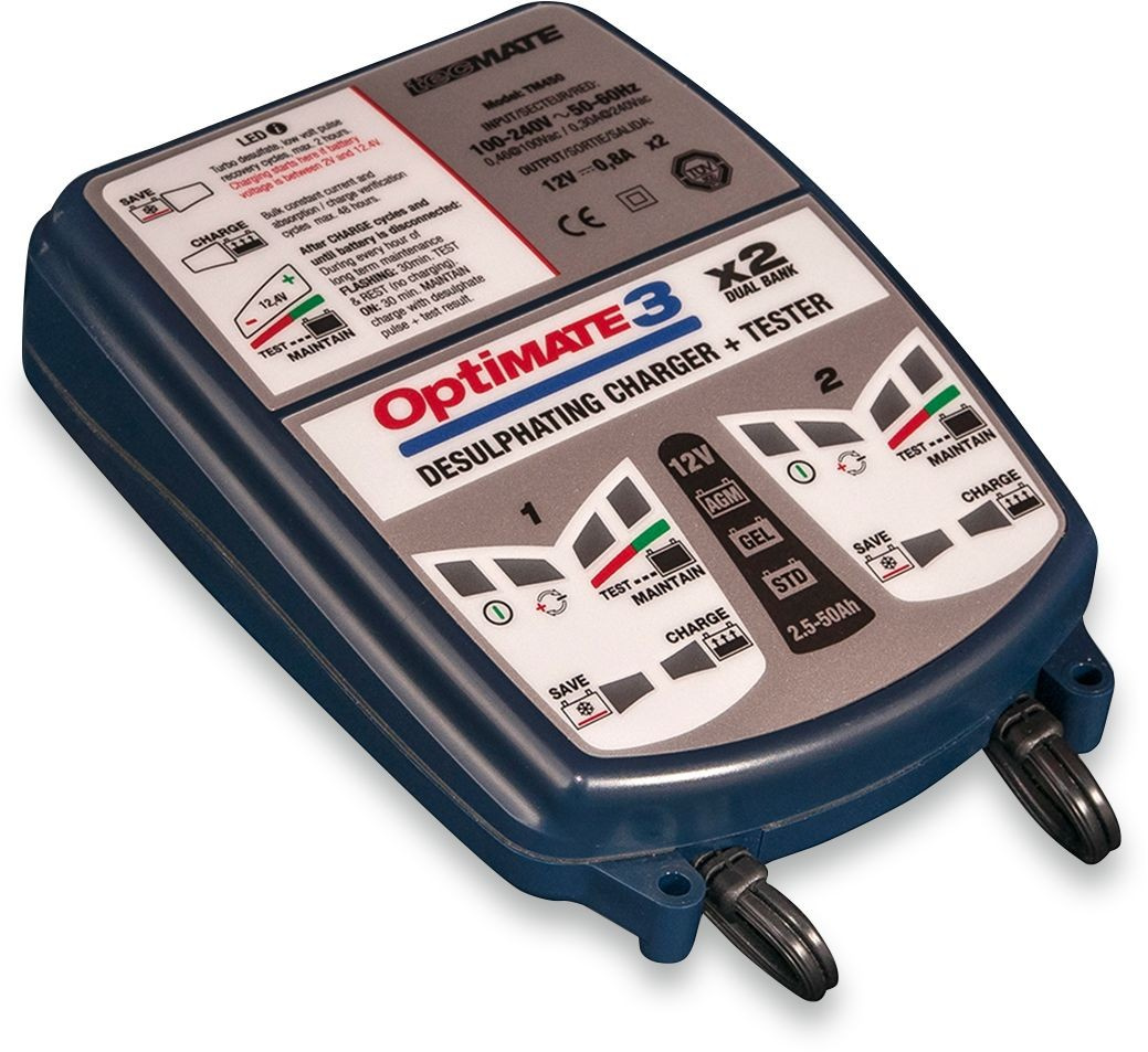 Tecmate Optimate 3 X 2 Bank Charger Opt 3 -2Banks