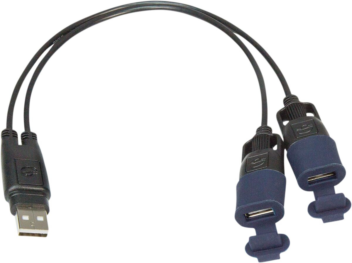 Tecmate Usb Y Splitter With Weatherproof Connection System Usb Y-Split