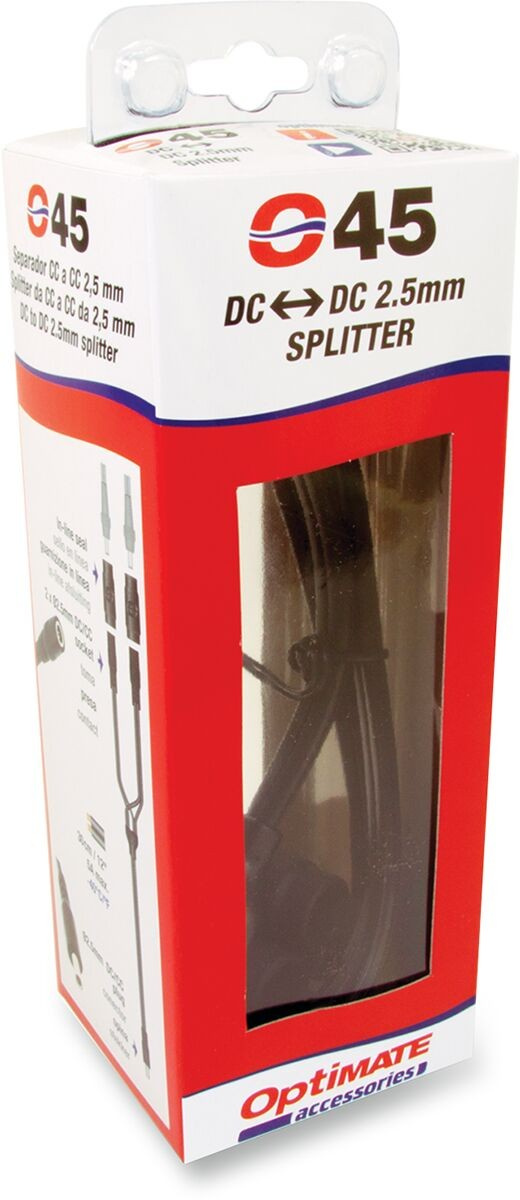 Tecmate Y Splitter Dc2.5Mm Plug In To 2X Dc2.5Mm Socket Out Cord Y-Spl