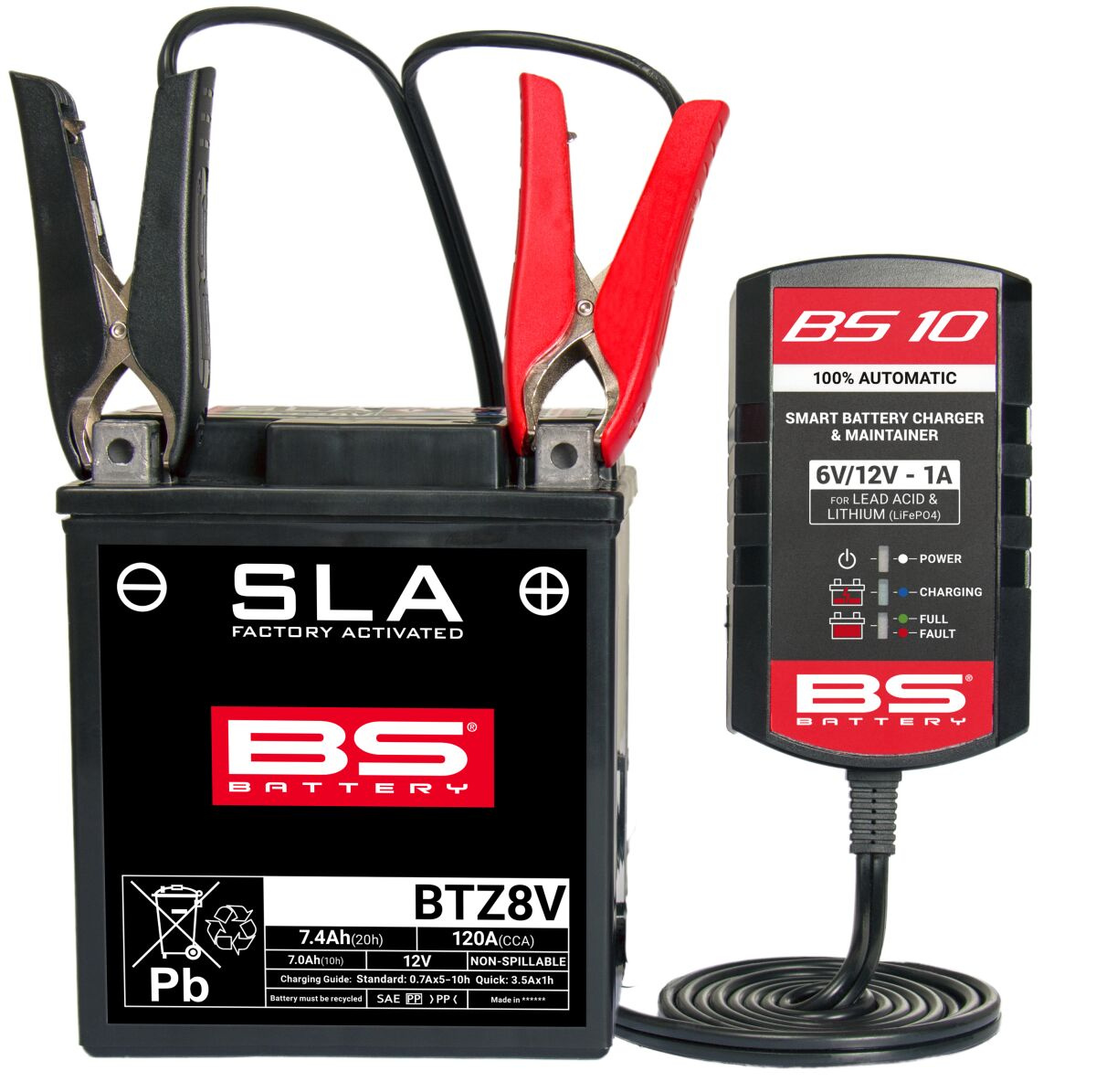 Bs Battery Charger Ba10 6V/12V-1A Charger Bs10 6V/12V-1A
