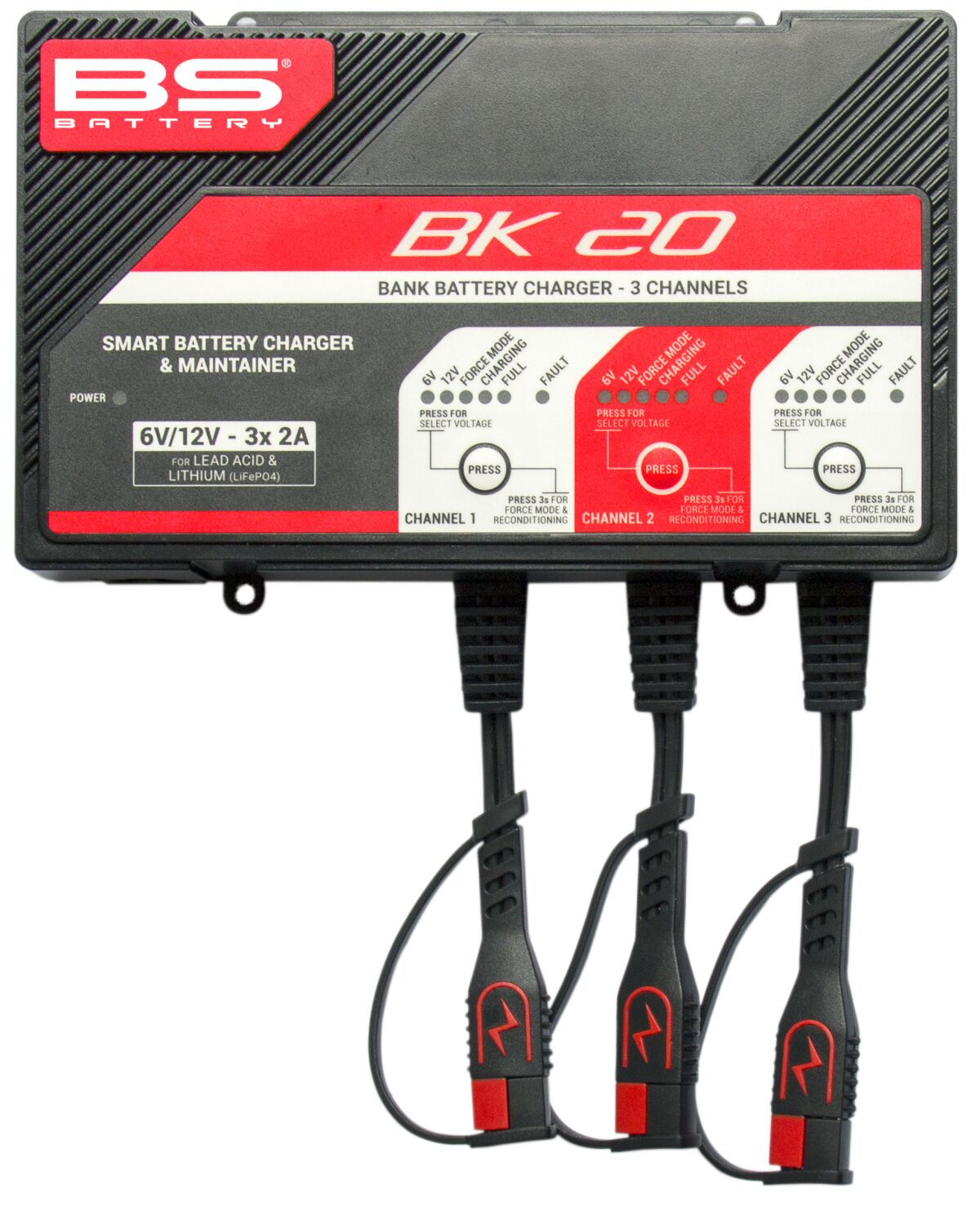 Bs Battery Charger Bk20 12V 3X2A Charger Bk20 12V 3X2A