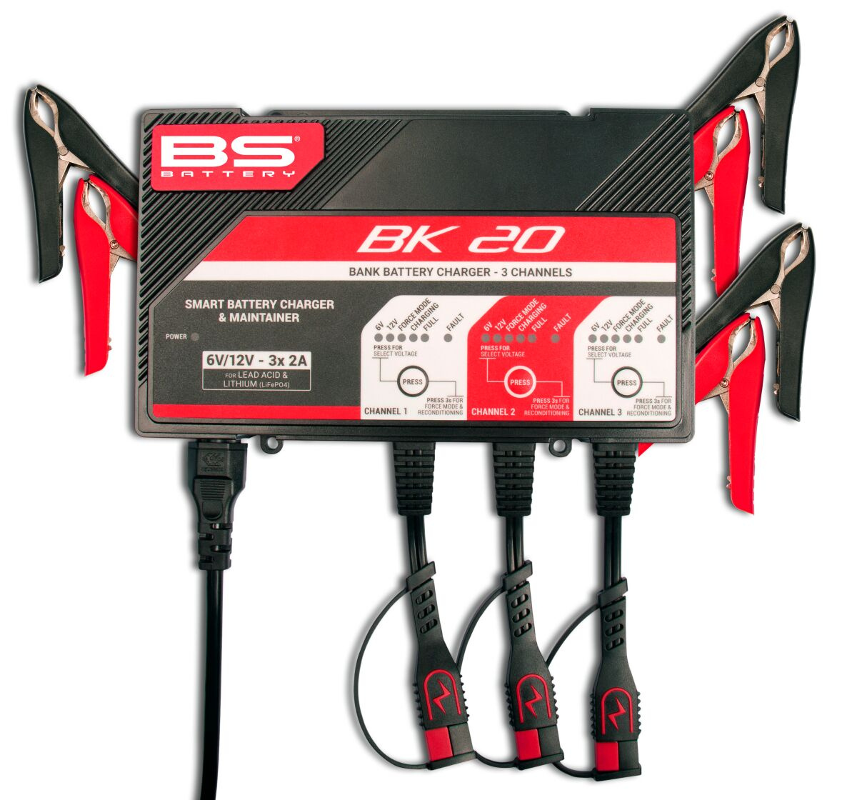 Bs Battery Charger Bk20 12V 3X2A Charger Bk20 12V 3X2A