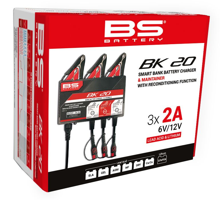 Bs Battery Charger Bk20 12V 3X2A Charger Bk20 12V 3X2A