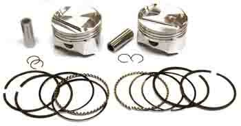 Kolvar +.020 10:1 Evo 1340, m.ringar.Wiseco