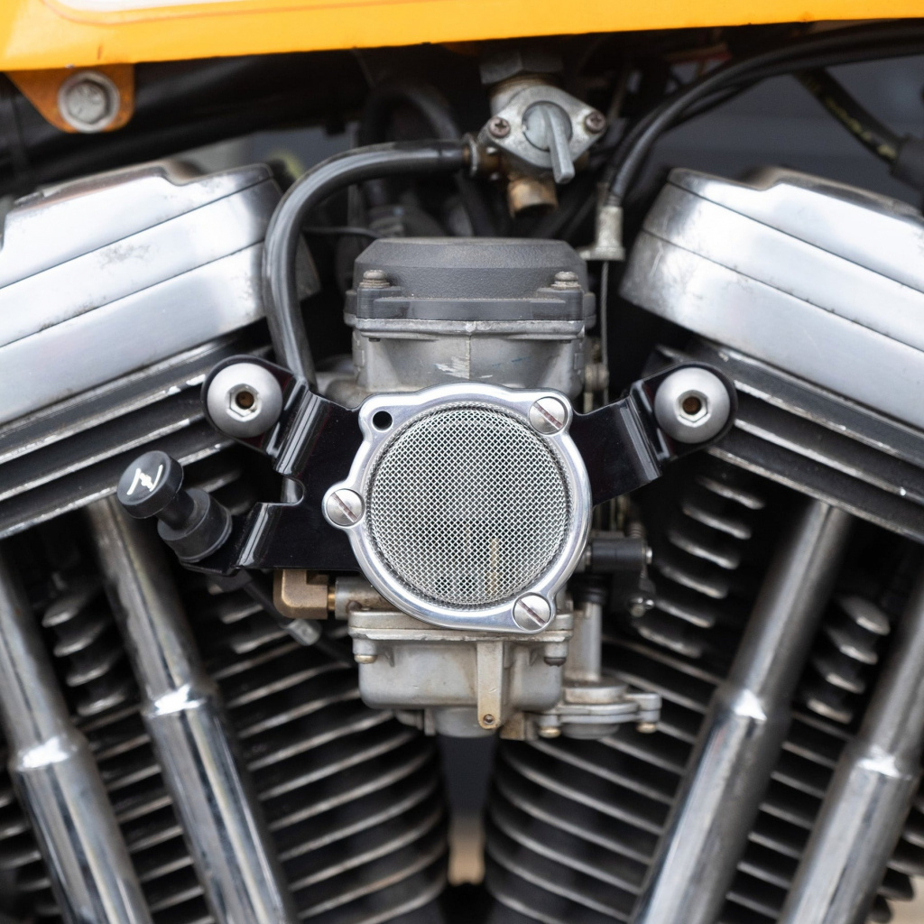 Prism Supply CV Carb Support Bracket Black Big Twin