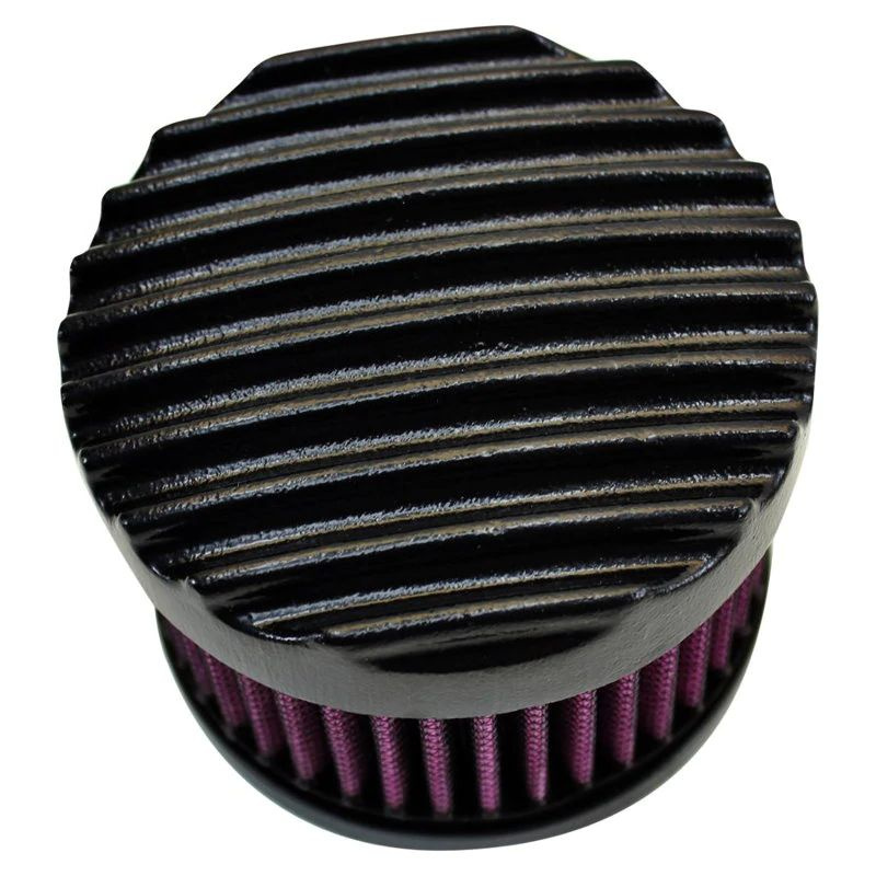 TC Bros. Finned Black Air Cleaner HD CV Carbs & EFI