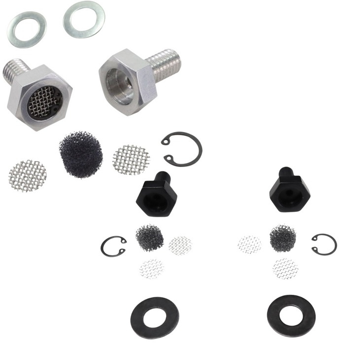 TC Bros Breather Bolts Black (Twin-Cam)