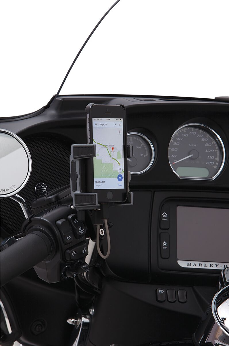 Ciro Smartphone/Gps Holder Premium With Perch Mount Black Mount Perch
