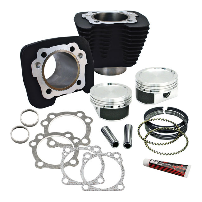 S&S Big Bore kit XL 883->1200 f�r 1986-2018 Svarta cyl.
