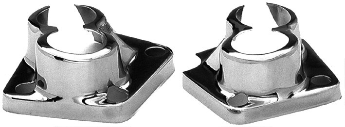 Tappet block covers Evo 1340cc 84-99, chrome, incl. 4 bolts.