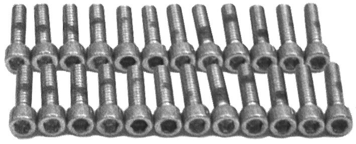 Insexskruvar D-ring Panhead 48-65, korta, krom