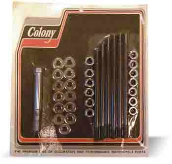 Pinnbult/mutter sats, motorblock 48-64 Panhead