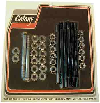 Pinnbult/mutter sats, motorblock 79-95 Shovelhead/EVO