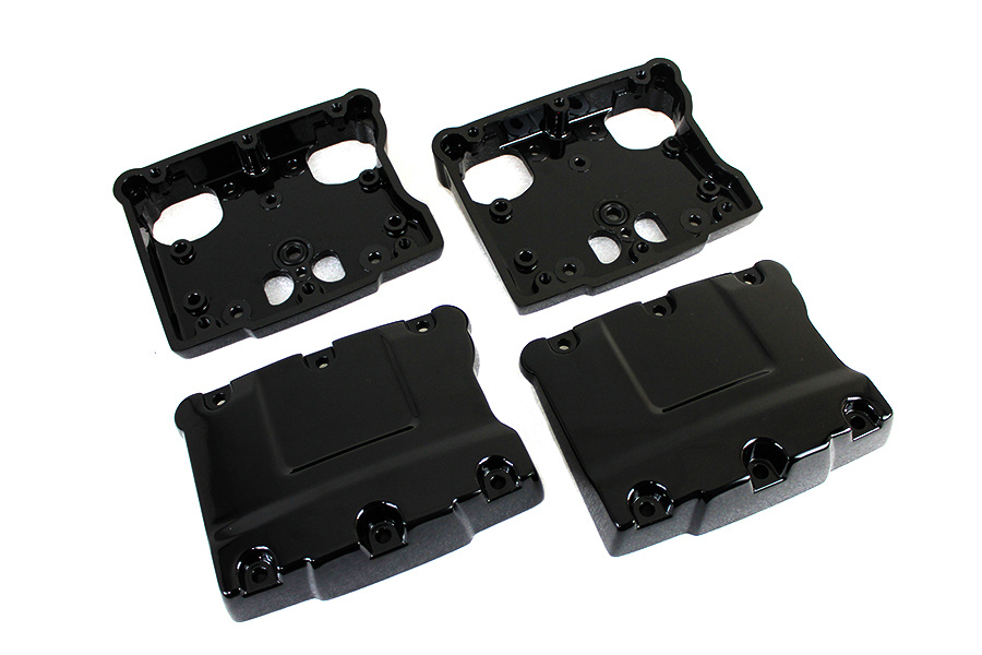 Ventilk�pa - Rocker box set (Svart, Twin-Cam)