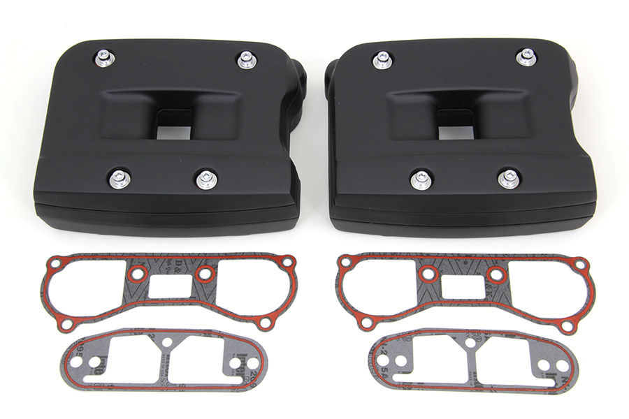 Ventilk�pa - Rocker box set (Svart, Evo 84-99)