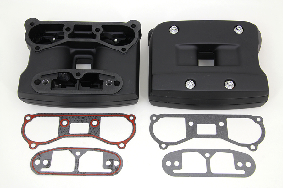 Ventilk�pa - Rocker box set (Svart, Evo 84-99)