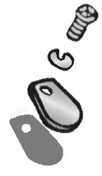 T�ckpl�t hastighetsm�tar drivning B/T 36-80, m. skruv/packn