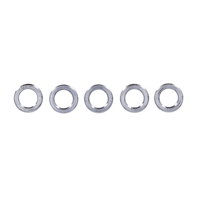 CHROME SPACERS  5/16 ID x 1/2 OD x 3/16 long