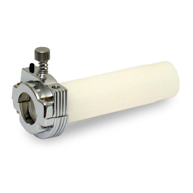 Throttle assembly, without grips 74-80 XL Sportster, FL, FX (NU)  Chro