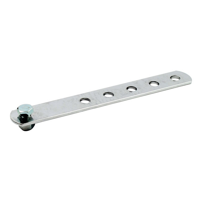 Universal exhaust mount bracket. 8 long, 6 holes exhaust Chromed steel