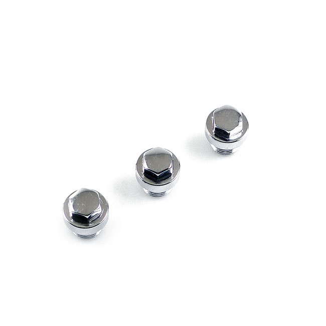 COLONY OIL PUMP AND CRANKCASE PLUG SET 81-99 Big Twin (Excl. TC) Chrom