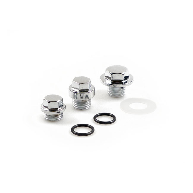 COLONY OIL PUMP AND CRANKCASE PLUG SET 68-80 Big Twin (NU)  Hex 3 plug