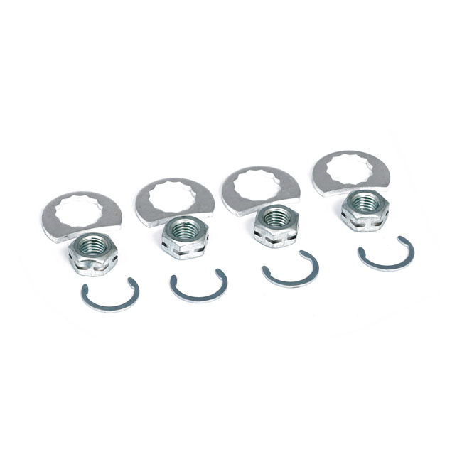 MCS, Stage 8 exhaust nut mount kit. Chrome Exhaust to head: 84-25 Big