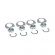 Mcs, Stage 8 Exhaust Nut Mount Kit Chrome Exhaust To Head: 84-23 B.T.,