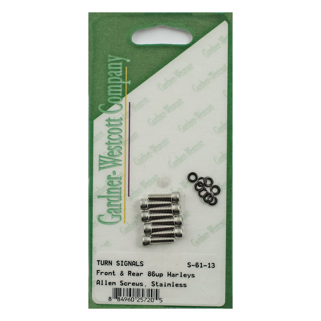 GW, turn signal lens mount kit, stainless allen Various 86-23 H-D with
