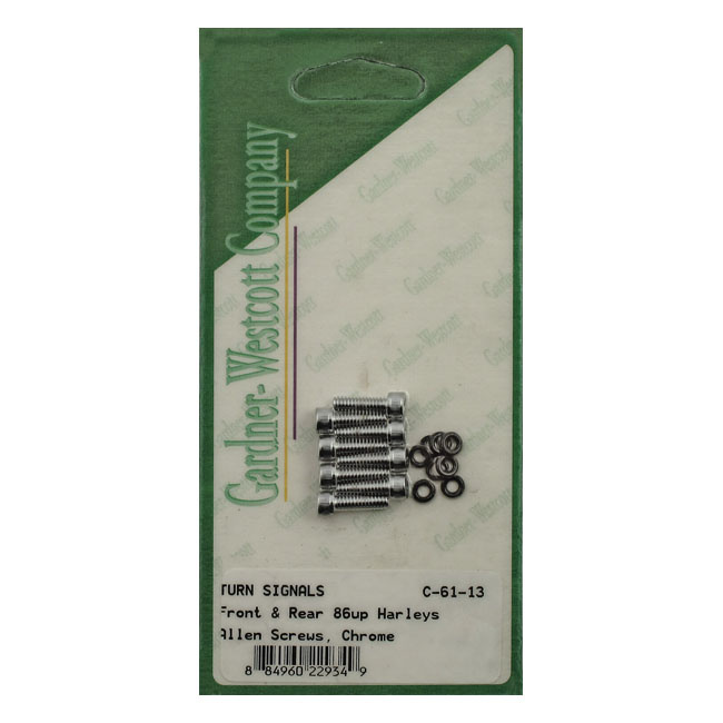 GW, turn signal lens mount kit, chrome allen Various 86-23 H-D with sc