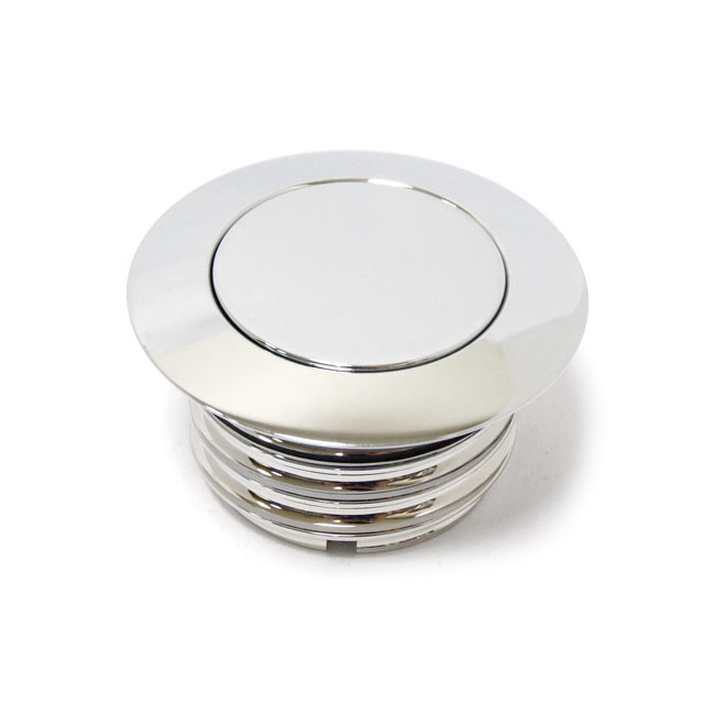 Gas cap, pop-up vented 96-18 H-D (NU) Chrome, vented, right side, righ