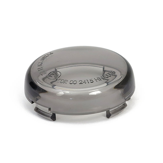 Turn signal lens bullet smoke 00-24 H-D with bullet turn signals with