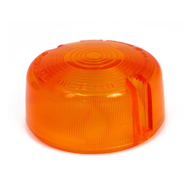 Turn signal domed lens. Amber Pre-2001 H-D with domed lens turn signal