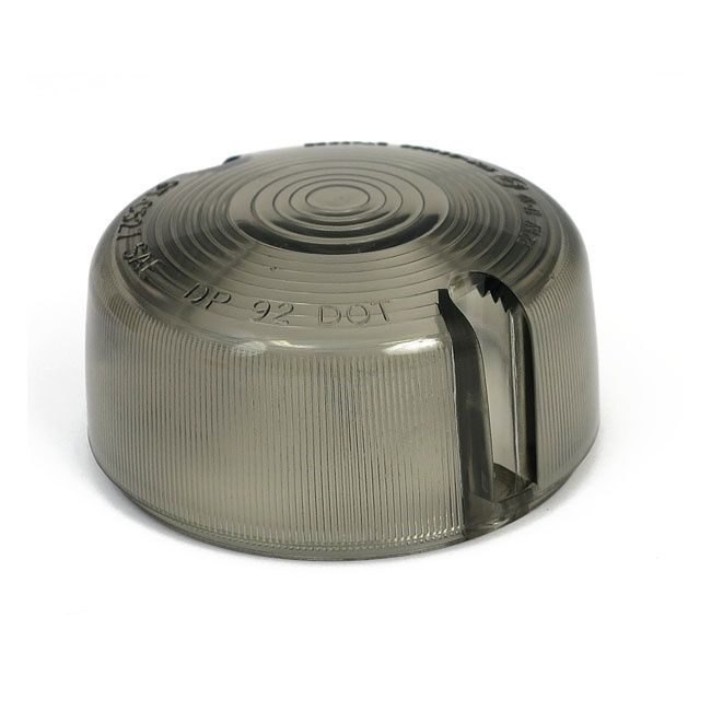 Turn signal domed lens. Smoke Pre-2001 H-D with domed lens turn signal