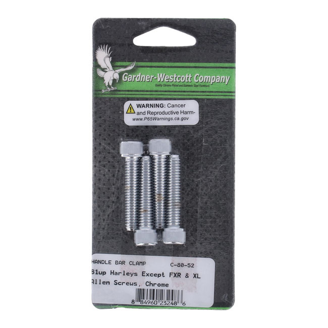 Allen bolt upper h/b clamp kit 82-E83, 85-86 FX, 84 FXST, 82-88 FXR 5/