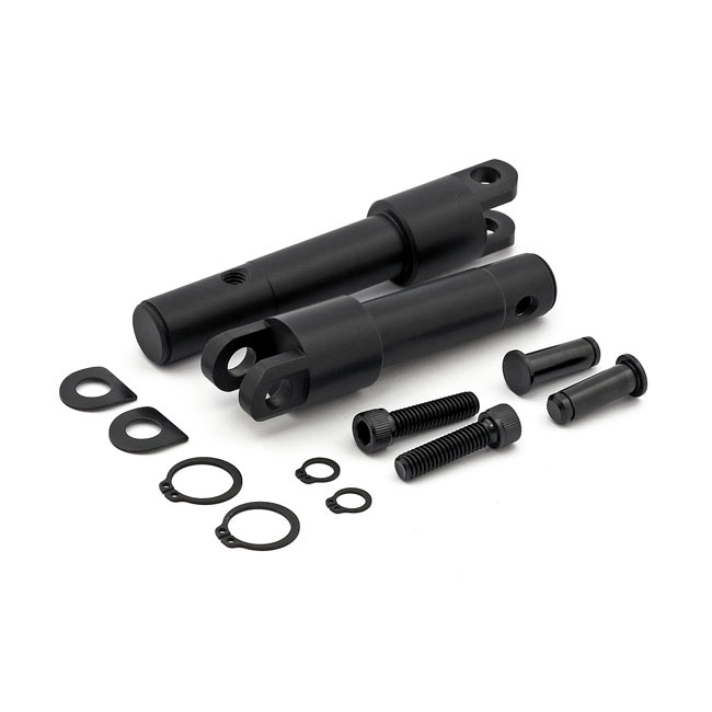 Foot peg conversion bracket kit. std length. Black 10-22 XL1200X, 18-2