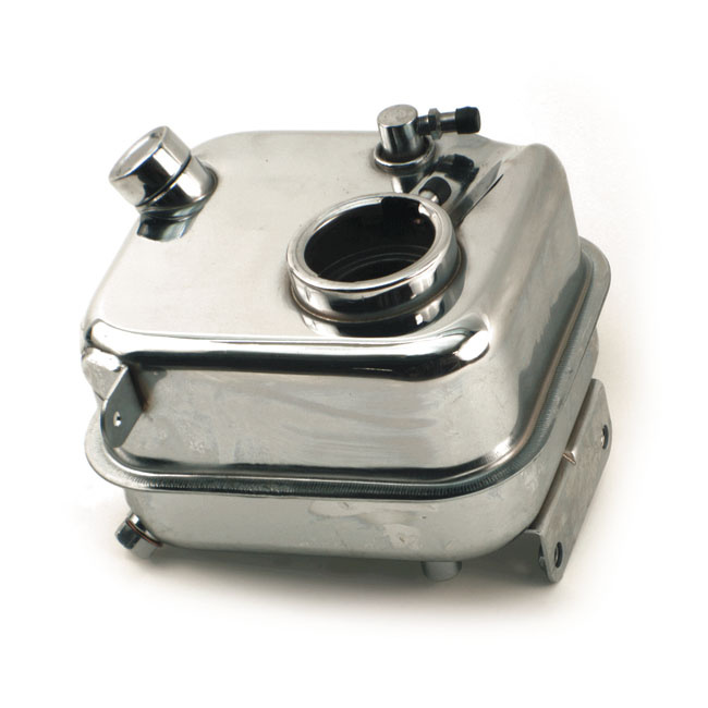 Oil tank, Shovelhead. Chrome 65-E82 4-speed FL, FX. With internal oil