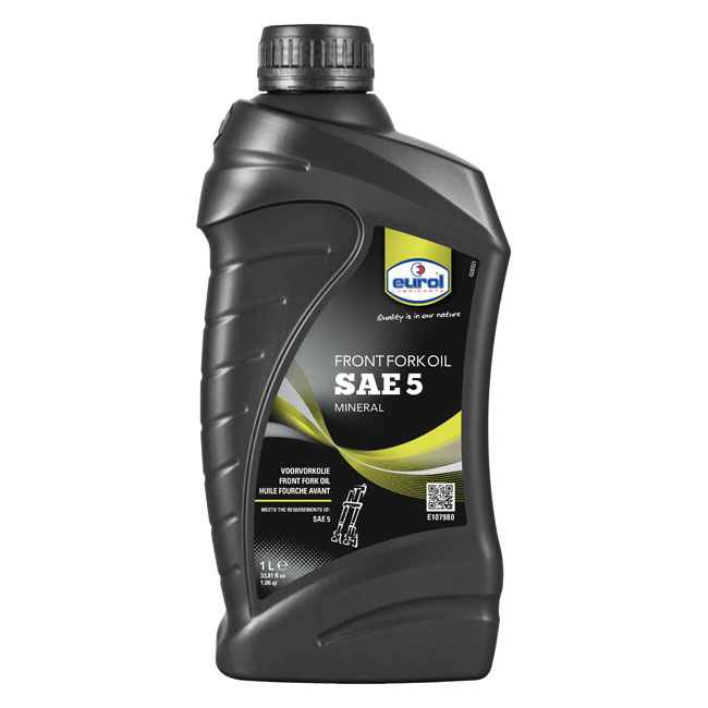 Eurol, Sae 5W Fork Oil. 1 Liter  1 Liter Can. A Thin Universal Fork Oi