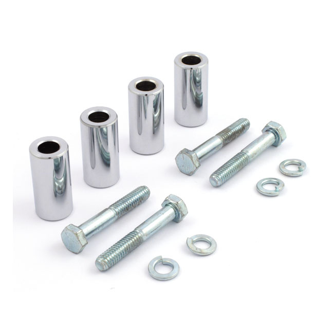 Narrow to Wide Glide fender kit. Chrome 73-83 FX, XL Sportster forks (