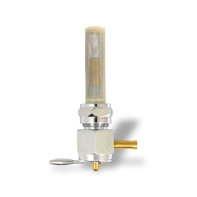 Monster-Show petcock, hex body. Right outlet 75-06 Big Twin, XL Sports