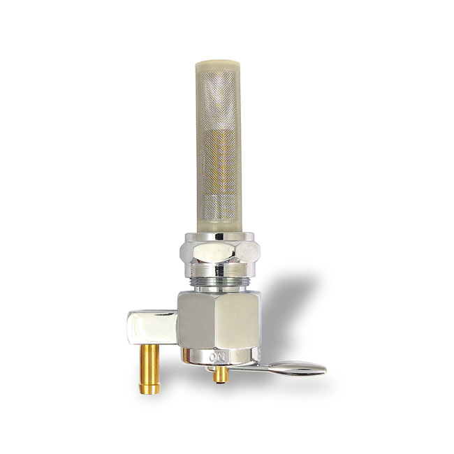 Monster-Show petcock, hex body. Down outlet 75-06 Big Twin, XL Sportst