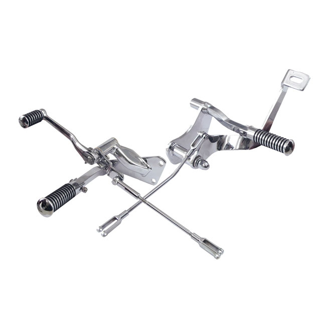 Evo Xl Forward Control Kit. O-Ring Pegs. Chrome 91-03 5-Speed Xl (Excl