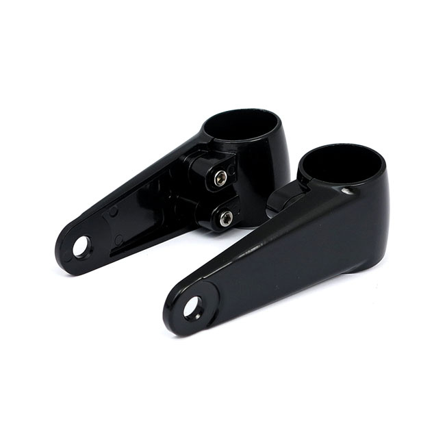 Clampah, side-mount headlamp bracket assembly. Black 35mm, 39mm and 41