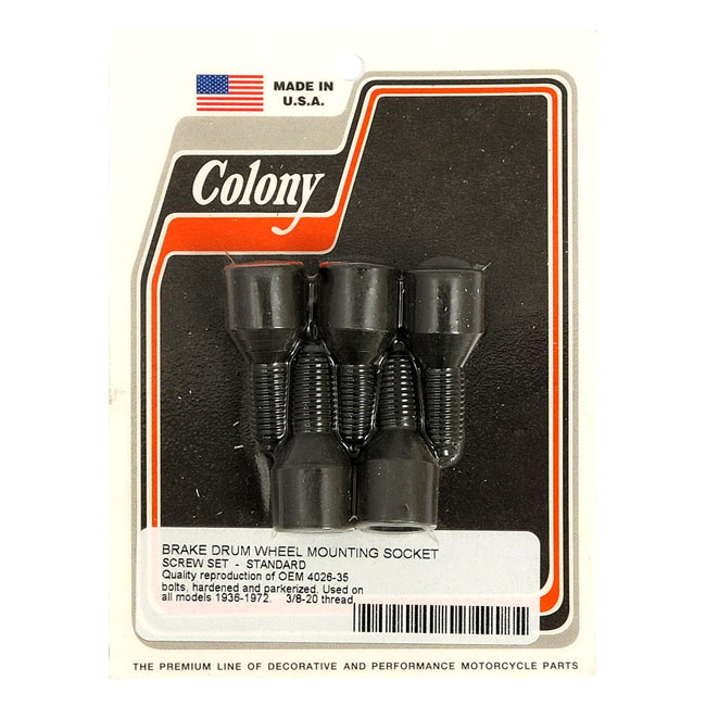 Colony Mounting Bolt, Brake Drum 41-72 B.T. (Excl. 71-72 Fx Front)
